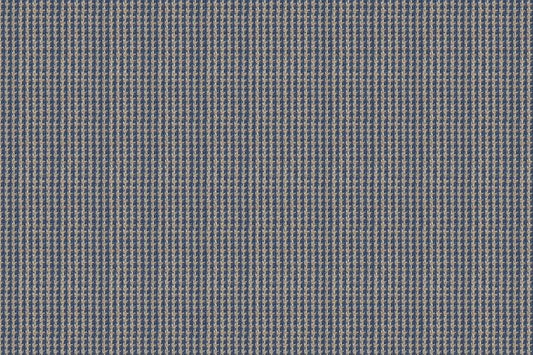 Dormeuil Fabric Blue Semi Plain 53% Wool 47% Linen (Ref-417659)