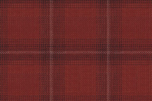 Dormeuil Fabric Rust Check 53% Wool 47% Linen (Ref-417662)