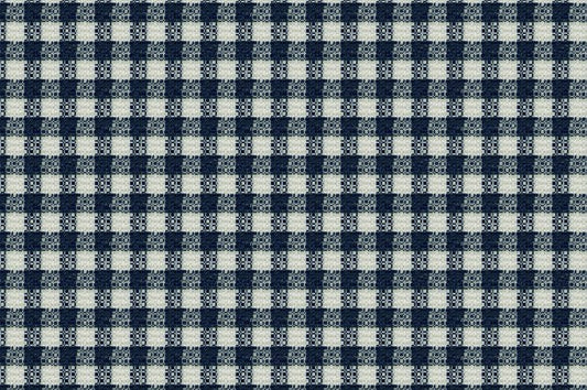 Dormeuil Fabric Navy Check 53% Silk 47% Cashmere (Ref-791005)