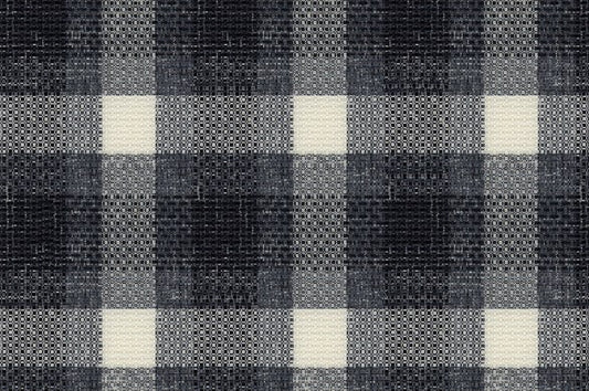 Dormeuil Fabric Grey Check 53% Silk 47% Cashmere (Ref-791011)