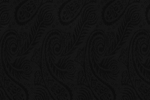 Dormeuil Fabric Black Jacquard 65% Wool 35% Silk (Ref-818001)