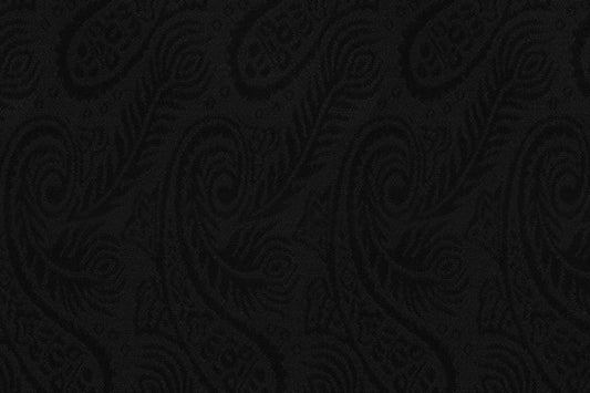 Dormeuil Fabric Black Jacquard 65% Wool 35% Silk (Ref-818001)