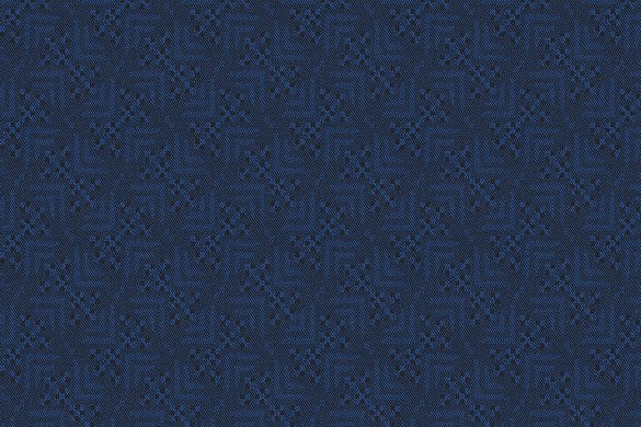 Dormeuil Fabric Blue Jacquard 65% Wool 35% Silk (Ref-818010)