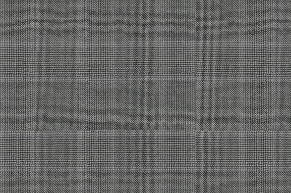 Dormeuil Fabric Black/White Check 100% Wool (Ref-841011)