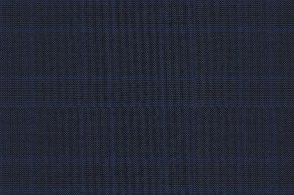 Dormeuil Fabric Blue Check 100% Wool (Ref-841013)