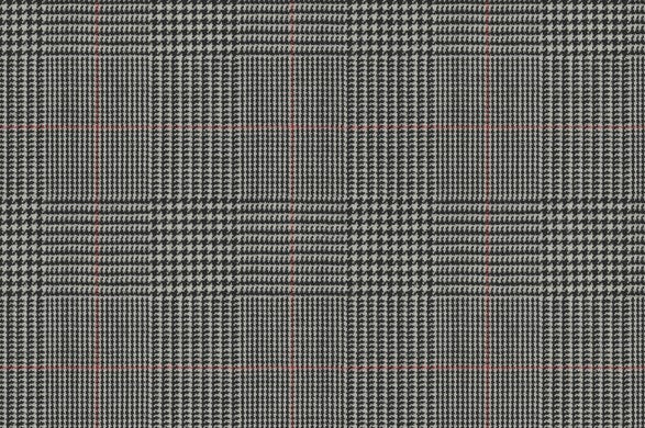 Dormeuil Fabric Black/White Check 100% Wool (Ref-841021)