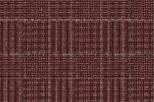 Dormeuil Fabric Rust Check 67% Wool 27% Silk 6% Linen (Ref-880075)