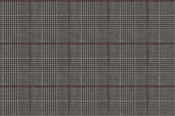 Dormeuil Fabric Grey Check 68% Wool 26% Silk 6% Linen (Ref-880092)